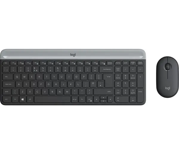 Set tastatură și mouse LOGITECH MK470 Slim Wireless Graphite