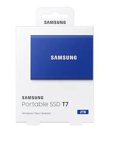 SSD extern SAMSUNG T7 2TB USB 3.2 Gen 1 Albastru MU-PC2T0H/WW - imagine 6