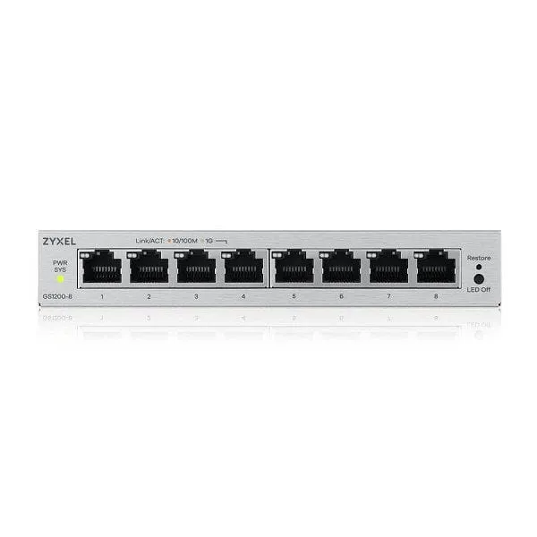 Switch ZYXEL GS1200v3 Gigabit Web Managed 5 Porturi - imagine 4