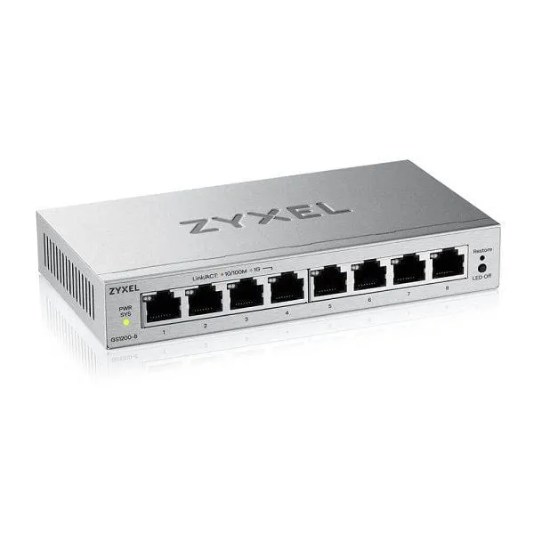 Switch ZYXEL GS1200v3 Gigabit Web Managed 5 Porturi - imagine 2