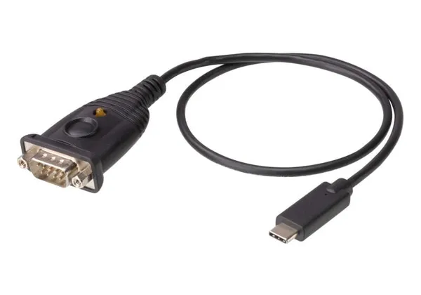 Adaptor ATEN UC232C-AT USB-C to RS-232 0,45 m Negru