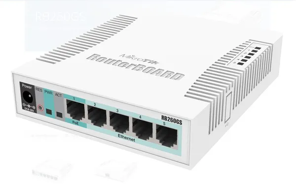 Switch MIKROTIK CSS106-5G-1S 5xGigabit 1xSFP Unmanaged - imagine 3