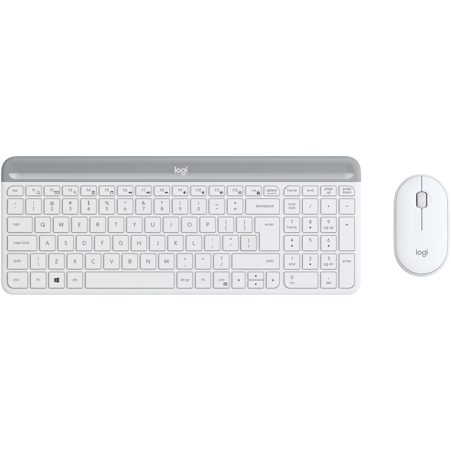 Set Tastatură și Mouse LOGITECH Slim Wireless Alb 920-009205