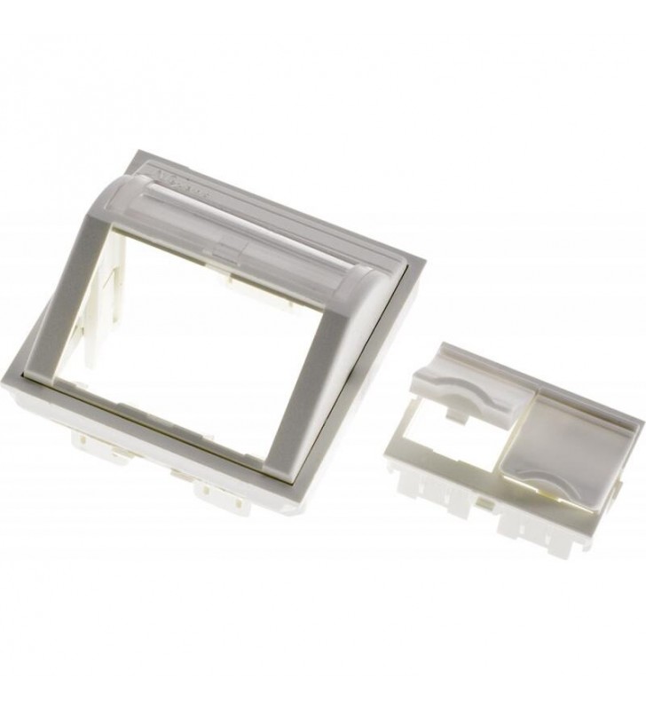 Modul unghiular NEXANS LANmark 45x45 2 porturi Alb