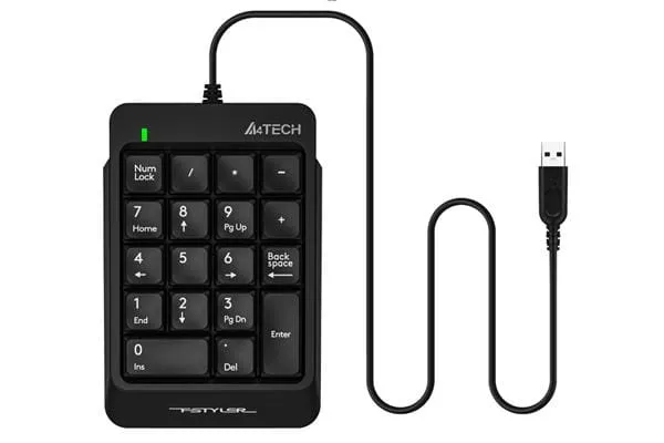 Tastatură Numerică A4TECH Fstyler FK13P USB Negru - imagine 2