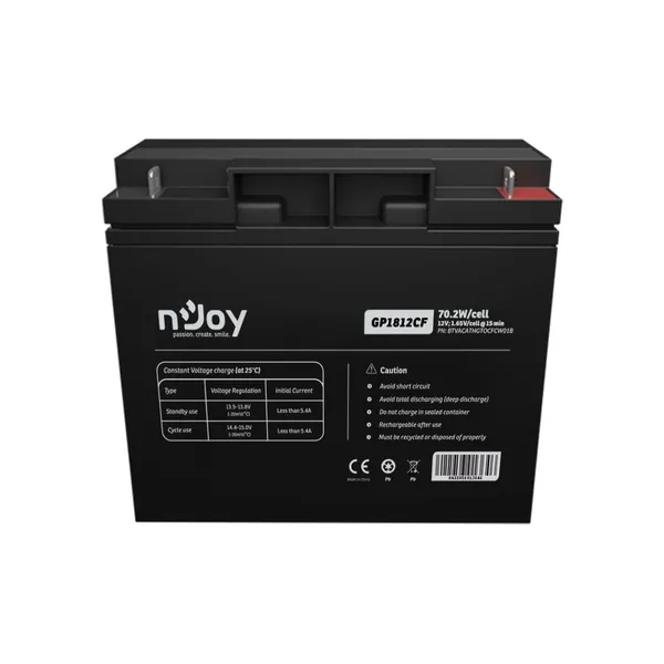 Baterie UPS NJOY GP1812CF 12V 18A Borne F3 - imagine 2