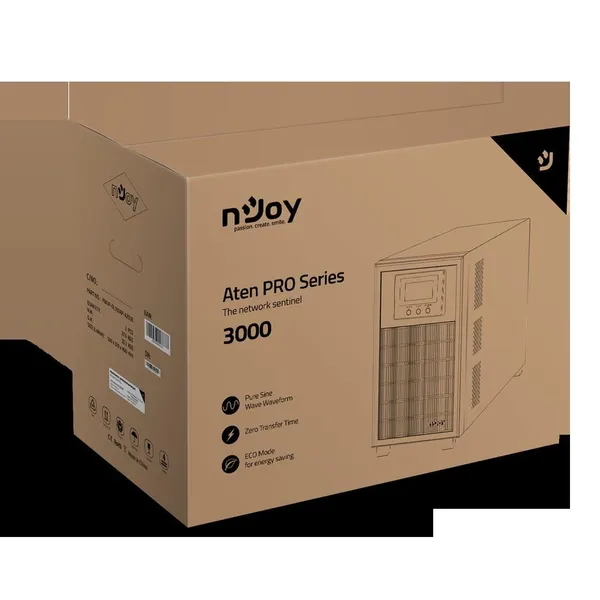 UPS NJOY Aten PRO 3000 3000VA 2700W Online Tower LCD - imagine 6
