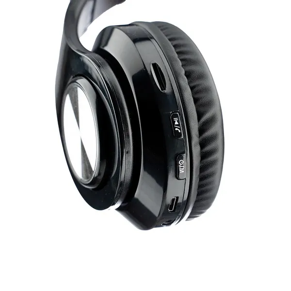 Căști SPACER SPBH-CRYSTAL-RGB Wireless Bluetooth 5.0 Negru - imagine 4