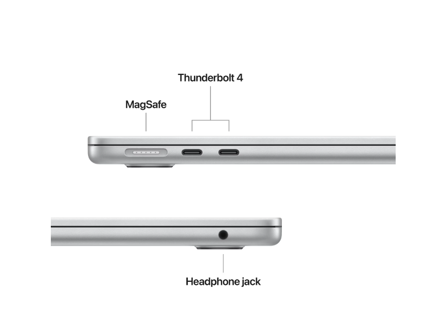 Laptop APPLE MacBook Air M4 13.6" 24GB 512GB Silver 2025 - imagine 3