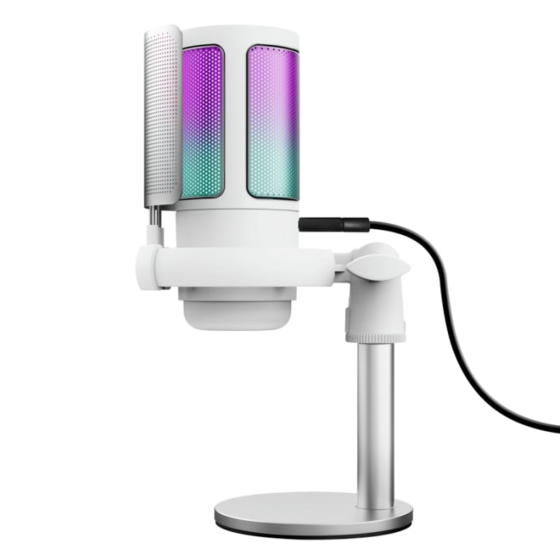 Microfon TRUST GXT 238W Auron Condenser USB-C LED Alb TR-26082
