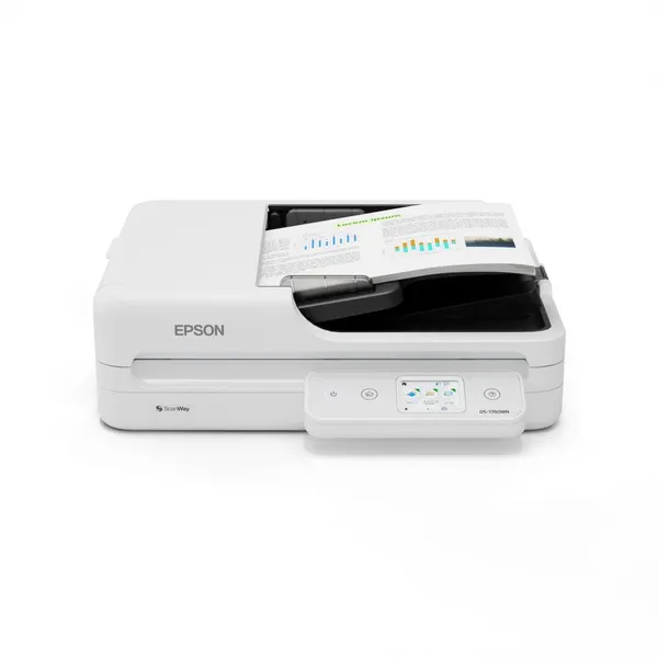 Scanner EPSON DS-1760WN Flatbed A4 1200 DPI Wi-Fi Negru - imagine 4