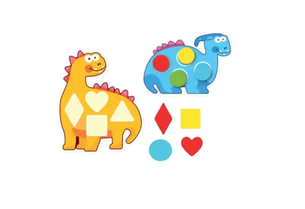 Joc de Potrivire PUEDO TOYS Dinozauri din Spumă EVA - imagine 3