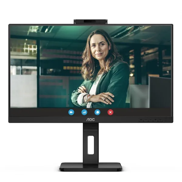 Monitor AOC 24P3CW 23.8 inch IPS Full HD 75Hz Webcam - imagine 2