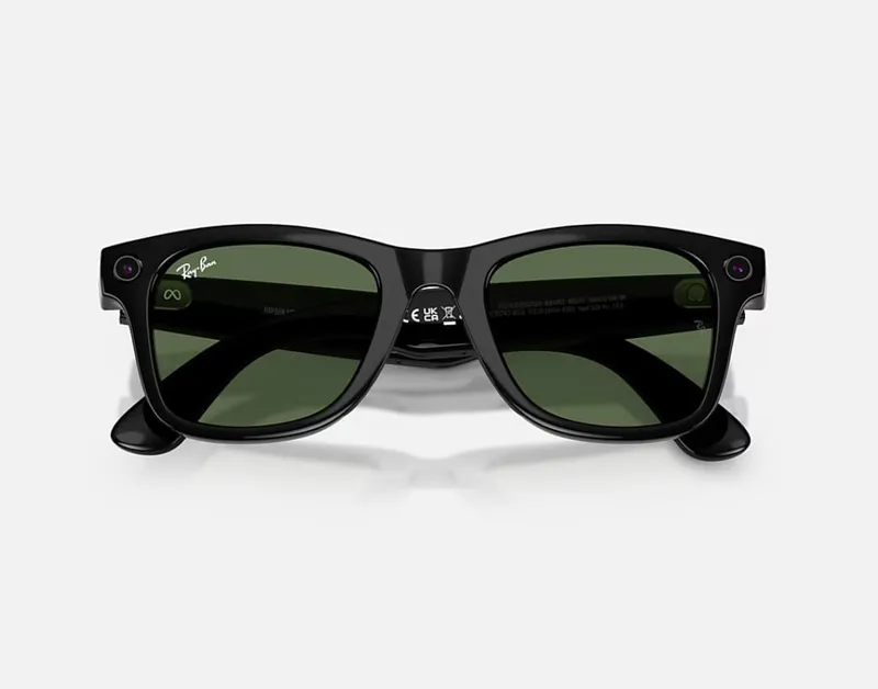 Ochelari Smart RAYBAN Meta Wayfarer ORW4012 Shiny Black G-15 Gen 2 - imagine 4