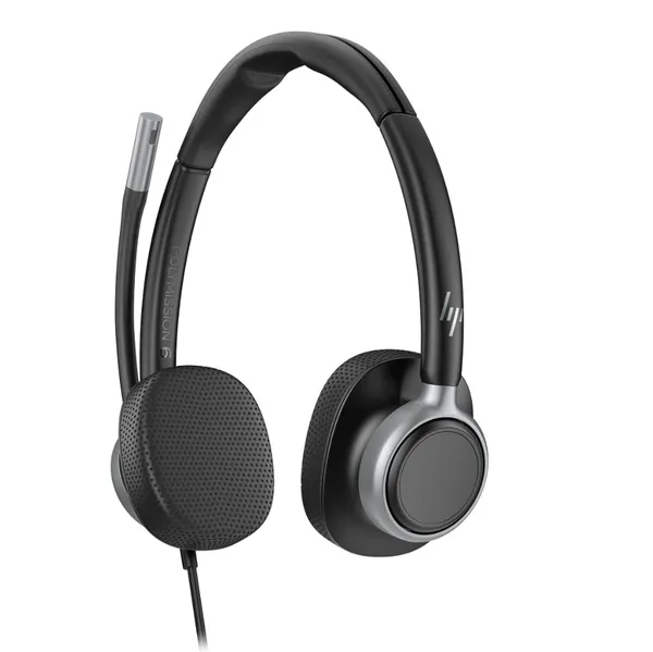 Casti HP Mission 625 USB Wired Noise-Canceling Negru - imagine 2