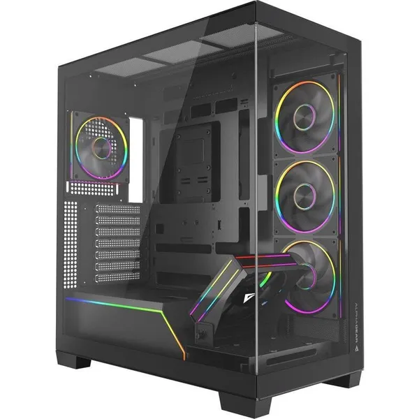 Carcasă PC ALPHAGEAR Mirage Mark 3 RGB Mid Tower Negru AG-MIRAGEMK3-BK