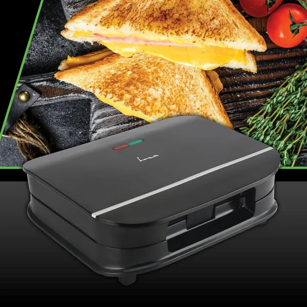 Sandwich Maker FRAM FSM-700BK 700W Negru - imagine 2