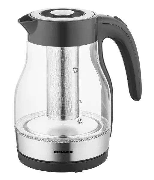 Fierbător Electric HEINNER HEK-TF2200GBK cu Filtru Ceai 1.7L - imagine 1