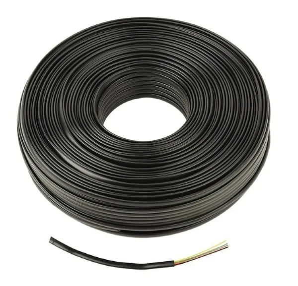 Rola Cablu Telefonic GEMBIRD TC1000S-100M-B 100m RJ11 Negru