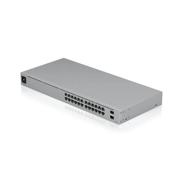 Switch UBIQUITI UniFi USW-24 24 Porturi Gigabit Managed Rackabil - imagine 5