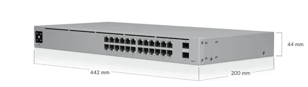 Switch UBIQUITI UniFi USW-24 24 Porturi Gigabit Managed Rackabil - imagine 7