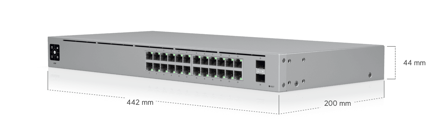 Switch UBIQUITI UniFi USW-24 24 porturi Managed Rackabil - imagine 7