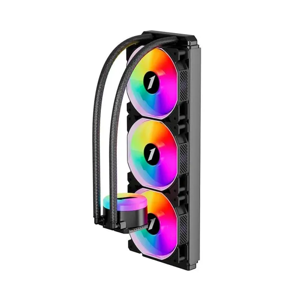 Cooler Procesor 1STPLAYER THUNDERSTORM TS2 360 Lichid 12 cm 3 Ventilatoare Negru