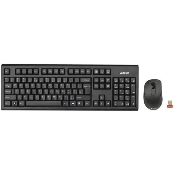 Kit Tastatură + Mouse A4TECH 7100N Wireless Negru - imagine 2