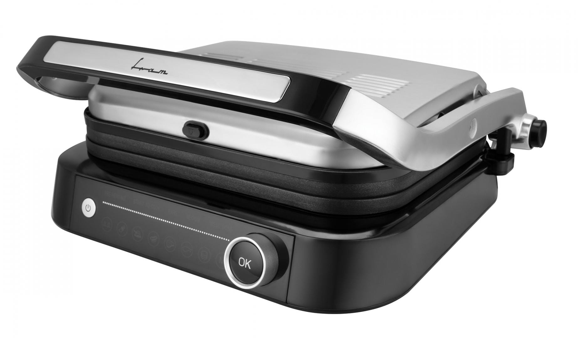 Grill Electric FRAM FEG-2100SSBK 1800-2100W Plăci Detașabile