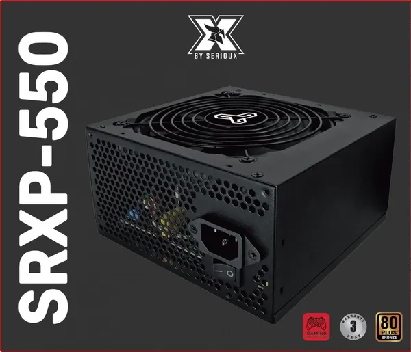 Sursă PC SERIOUX Energy 550W 80+ Bronze ATX Negru