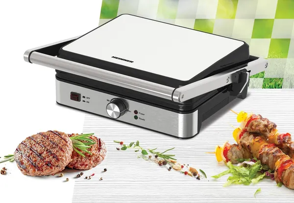 Grill Electric HEINNER HEG-K2000SS 2000W - imagine 3