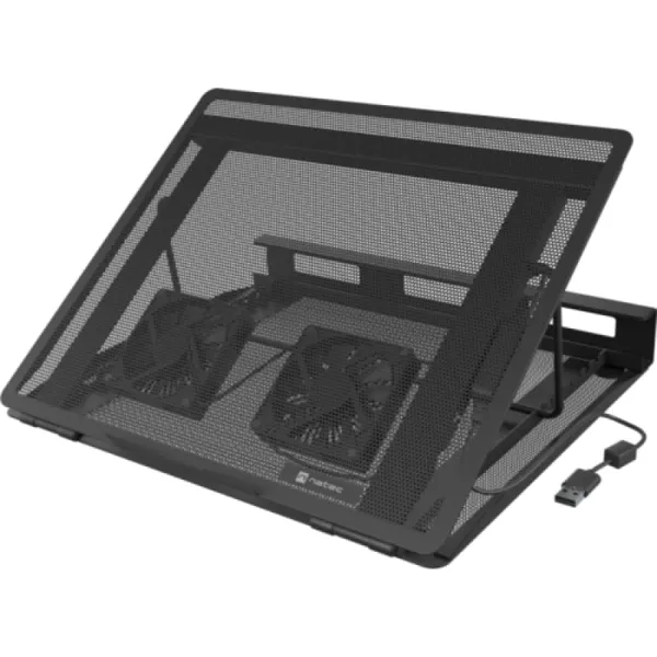 Stand Cooler Notebook NATEC TERN 2 PLUS 17 inch 2 Ventilatoare Negru