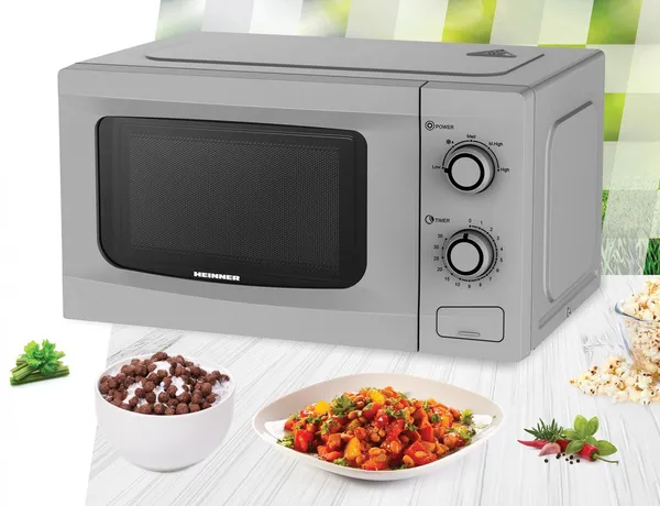 Cuptor cu Microunde HEINNER HMW-M2035SL 20L 700W Argintiu - imagine 2