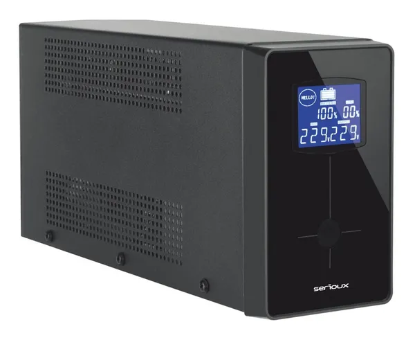 UPS SERIOUX LCD2000LI 2000VA 1200W Line Interactive 4 Prize Schuko - imagine 2