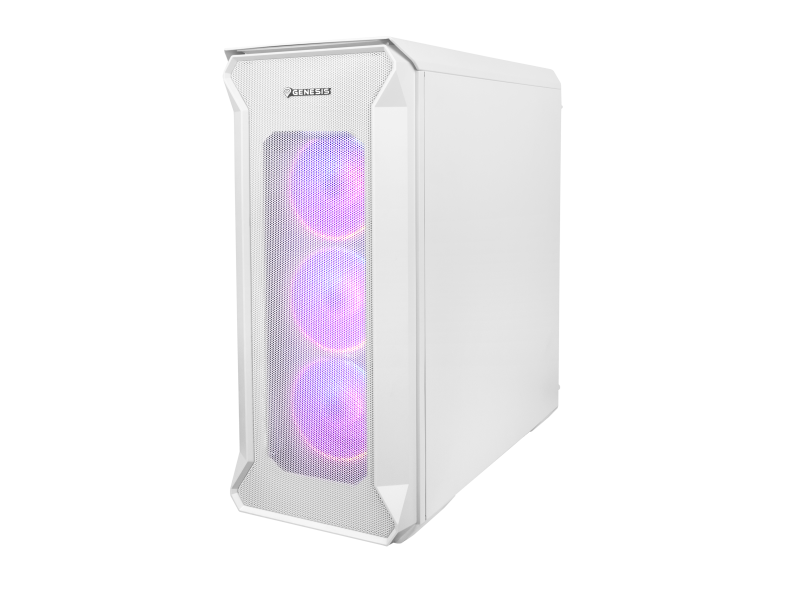 Carcasă PC GENESIS IRID 505 V2 Mid Tower ARGB Alb