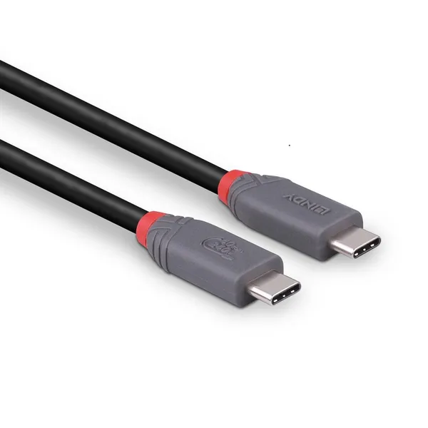 Cablu LINDY USB4 240W USB Type C 2m 40Gbps Gri - imagine 4