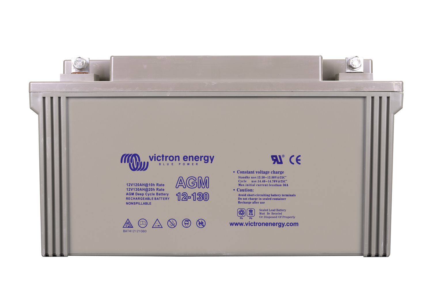 Acumulator VICTRON ENERGY Deep Cycle AGM 12V-130Ah BAT412121084 - imagine 3