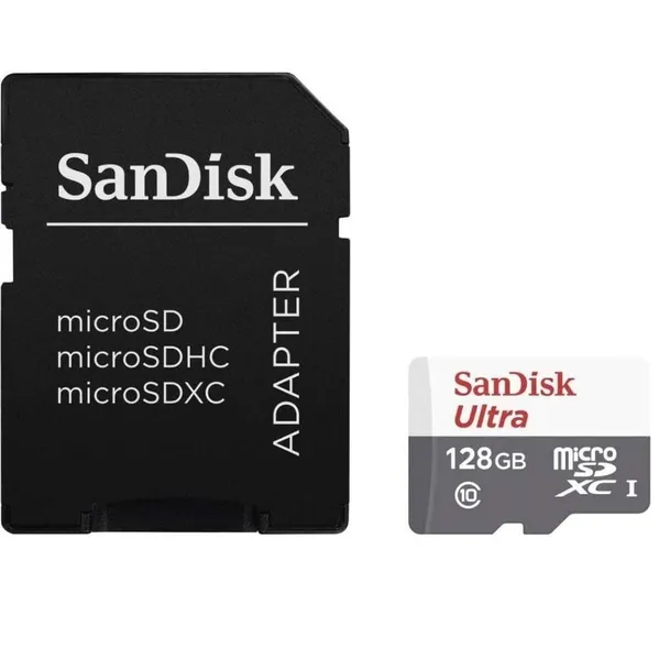 Card de memorie SANDISK Ultra MicroSDXC 128GB Class 10 cu Adaptor