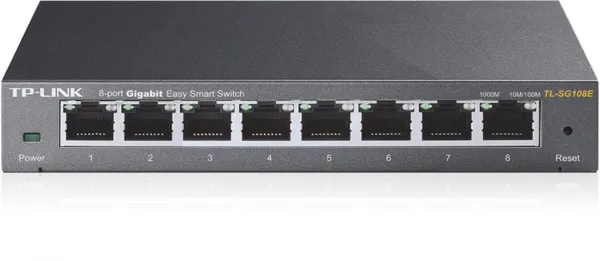 Switch TP-LINK TL-SG108E 8 Porturi Gigabit Easy Smart Managed - imagine 2