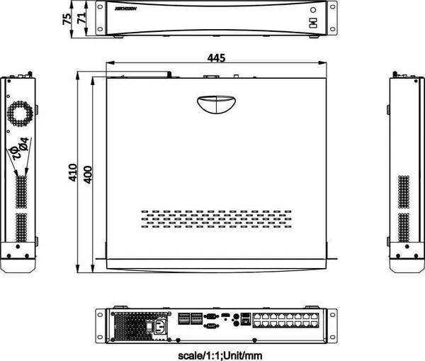 NVR HIKVISION DS-7732NXI-K4/16P 32 Canale PoE - imagine 2