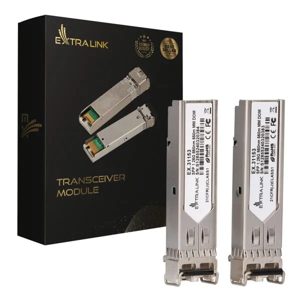Pachet 2 module SFP EXTRALINK 1.25G LC/UPC 850nm Multi Mode