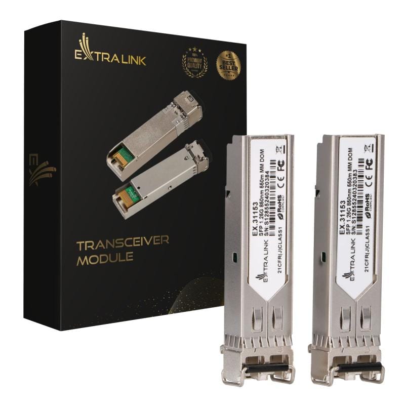Pachet 2 module SFP EXTRALINK 1.25G LC/UPC 850nm Multi Mode