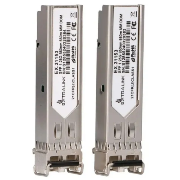 Pachet 2 module SFP EXTRALINK 1.25G LC/UPC 850nm Multi Mode - imagine 2
