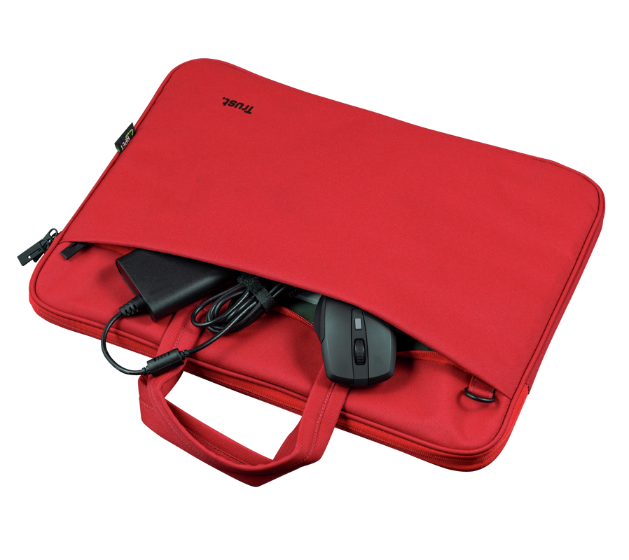 Geantă laptop TRUST Bologna Bag ECO 16 inch Roșu TR-24449 - imagine 3