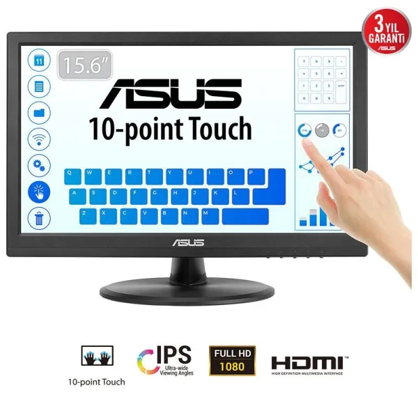 Monitor ASUS VT169HE 15.6" Touch IPS 60Hz