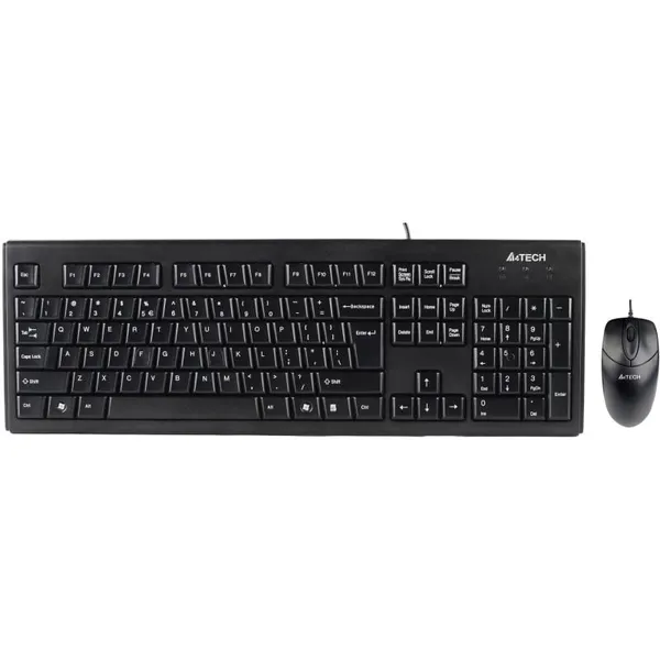 Kit Tastatură + Mouse A4TECH KRS-8372 Cu Fir Negru - imagine 2