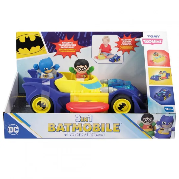 Jucărie Vehicul TOMY Batmobilul 3in1