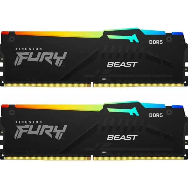 Memorie RAM KINGSTON Fury Beast RGB DDR5 32GB 5600MHz CL40 Negru