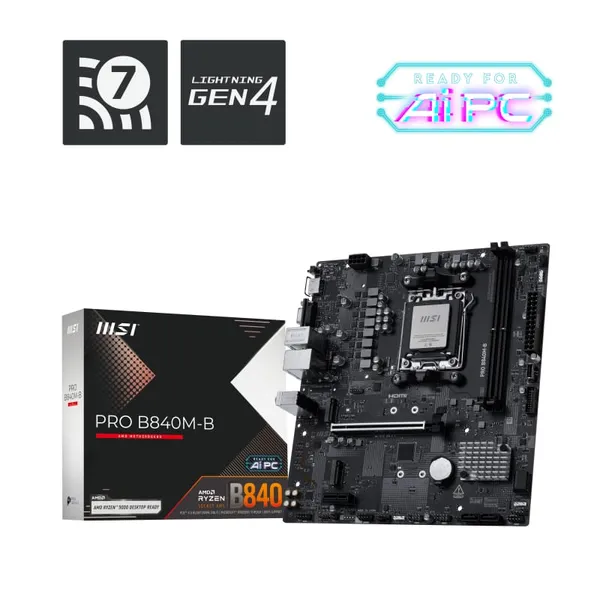 Placă de bază MSI PRO B840M-B Socket AM5 DDR5 Micro-ATX