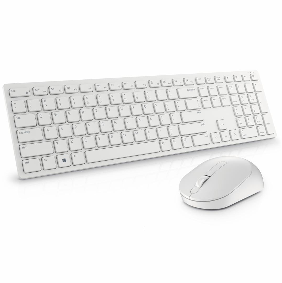 Kit Tastatură și Mouse DELL KM5221W Wireless Alb, 104 taste